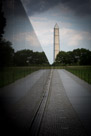 The east wing with the Washington Monument.