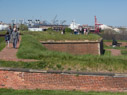 View of tghe walls of the star-fort.