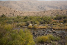 Dinwoody Creek. Most of it is diverted for irrigation on the Shoshone Indian Reservation. A permit from the reservation is required to visit the rock art site.