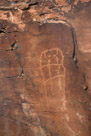 While this glyph may not at first appear interesting, it may give some indication how Dinwoody interior line stile was layed out and started and what the most important components.