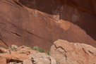 Moving on down the rock face. Some very old figures here.